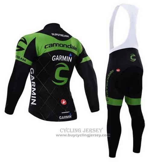 2015 Jersey Cannondale Long Sleeve Green And Black
